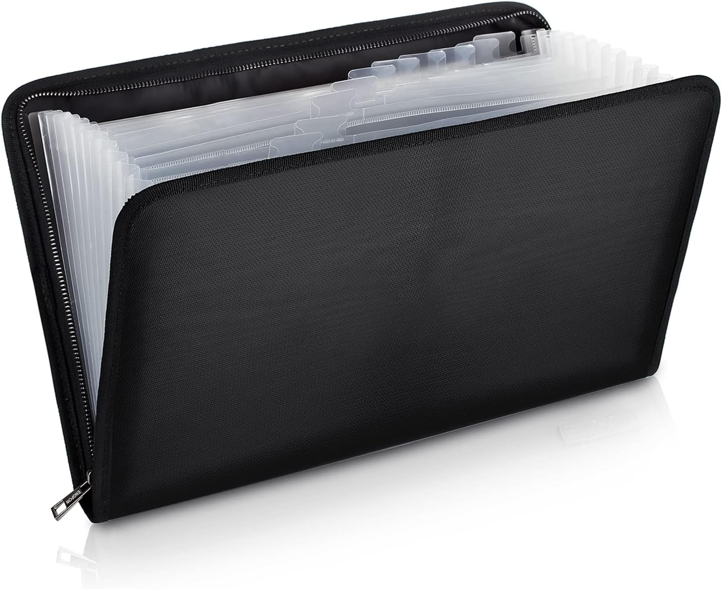 Legal Size Expanding File Folder Important Document Organizer Fireproof Bag with 13 Pockets,Color Labels,Non-Itchy Silicone Coated Portable Wallet Large Capacity(16" x 10.6")