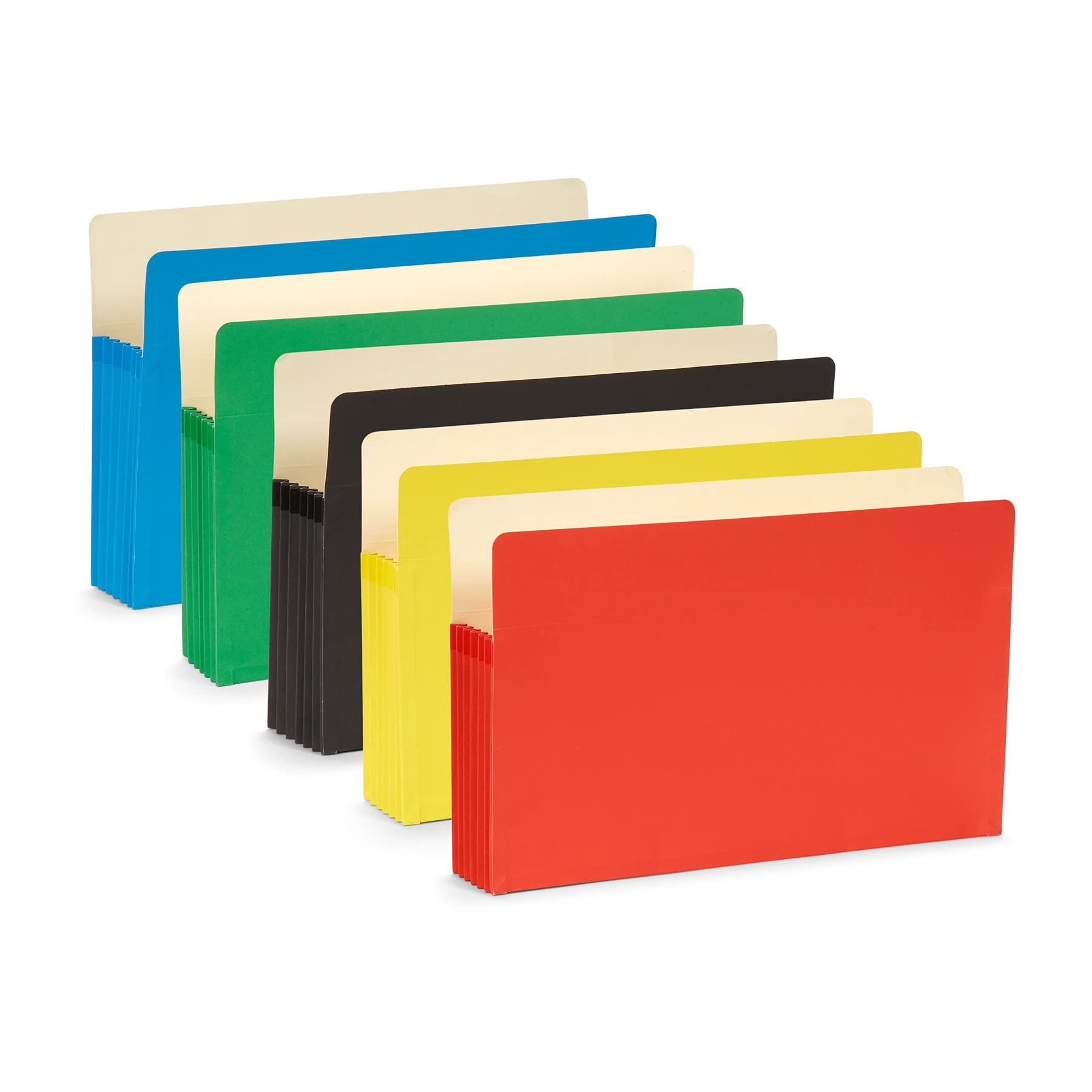Legal Size Expanding File Folders Assorted Colors 10 Pack - Walmart.com
