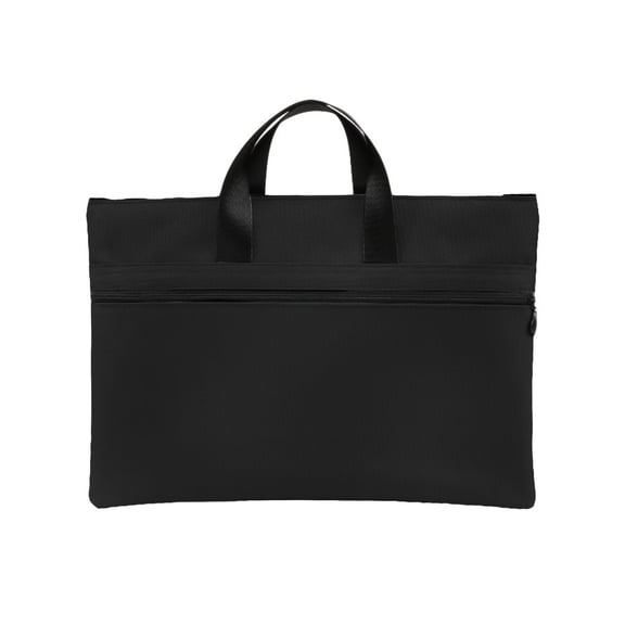Legal Size Paper Conference Bag Document Bag for Lawyers Real Estate Transaction Paper and Loan Doc Storage Handheld A4 File Bag, Black