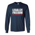 thumbnail image 1 of Legalize Freedom Since 1776 Political Tyranny Patriotic Men's Long Sleeve T-shirt-Navy-medium, 1 of 4