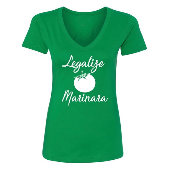 Legalize Marinara Womens V-Neck Tee