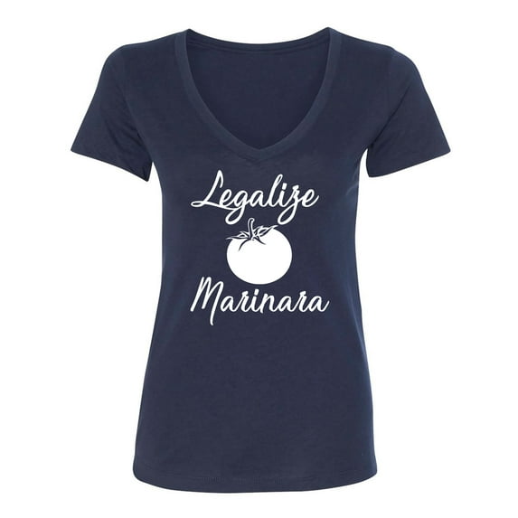Legalize Marinara Womens V-Neck Tee