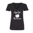 thumbnail image 1 of Legalize Marinara Womens V-Neck Tee, 1 of 2