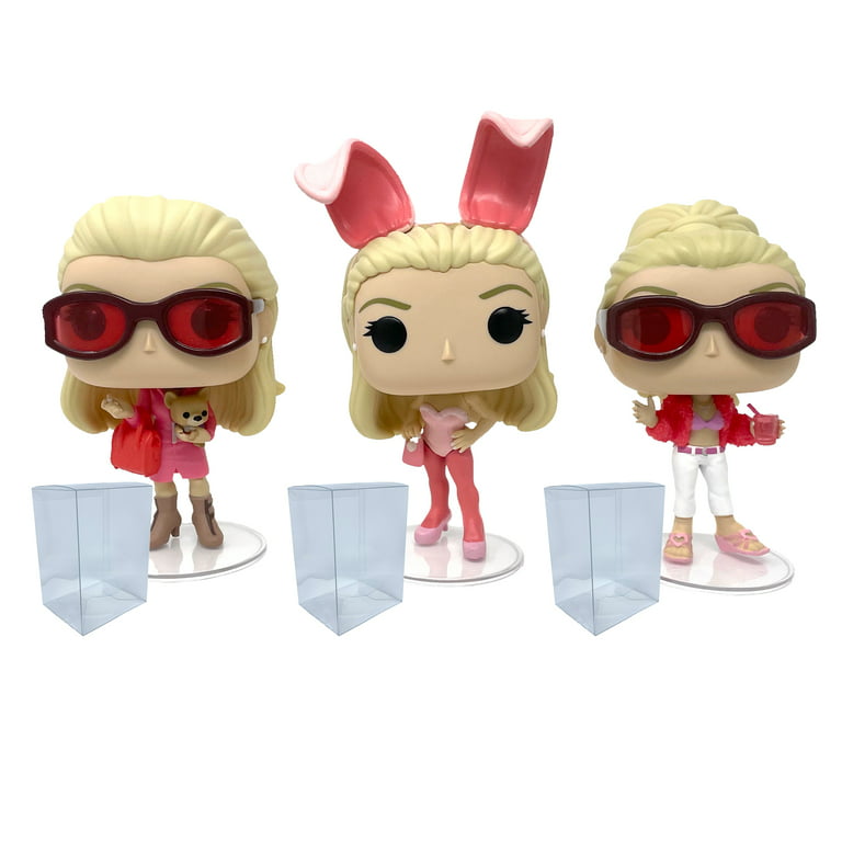 Legally Blonde Funko Pops (Set of 3) with Protector Bundle