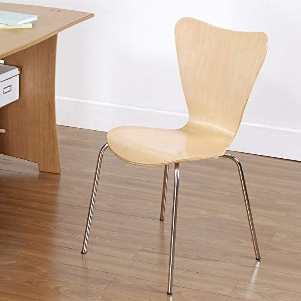 Legare Furniture Modern Ergonomic Bent Plywood Chair for The Home Office or Work Space White Walmart