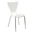 thumbnail image 1 of Legare Furniture Bent Plywood Chair, White, Modern Bentwood Dining Chair, Kids Chair, Office Chair, 1 of 4