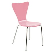 Legare Furniture Bent Plywood Chair, Pink, Modern Bentwood Dining Chair, Kids Chair, Office Chair