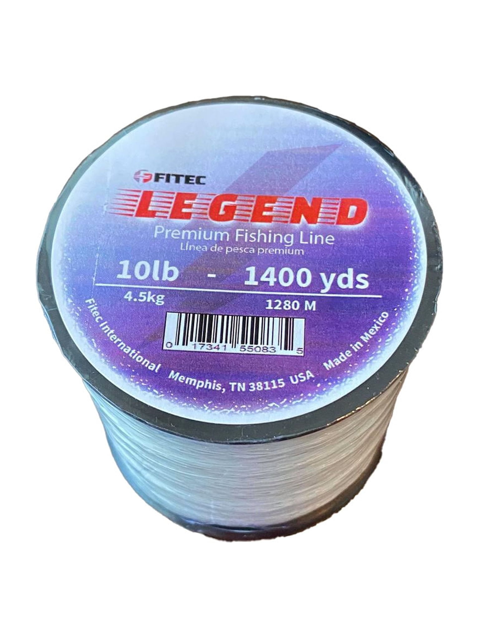 Legend 10 lb. Monofilament Premium Fishing Line, Clear, 1400 yd.