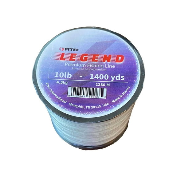 Legend 10 lb. Monofilament Premium Fishing Line, Clear, 1400 yd.