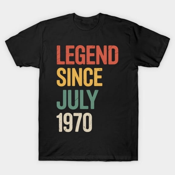 Legend 1970 55th Birthday Gifts 55 Year Old - Relaxed Look, H3568 T-Shirt, for Men and Women, Up to Size 5XL