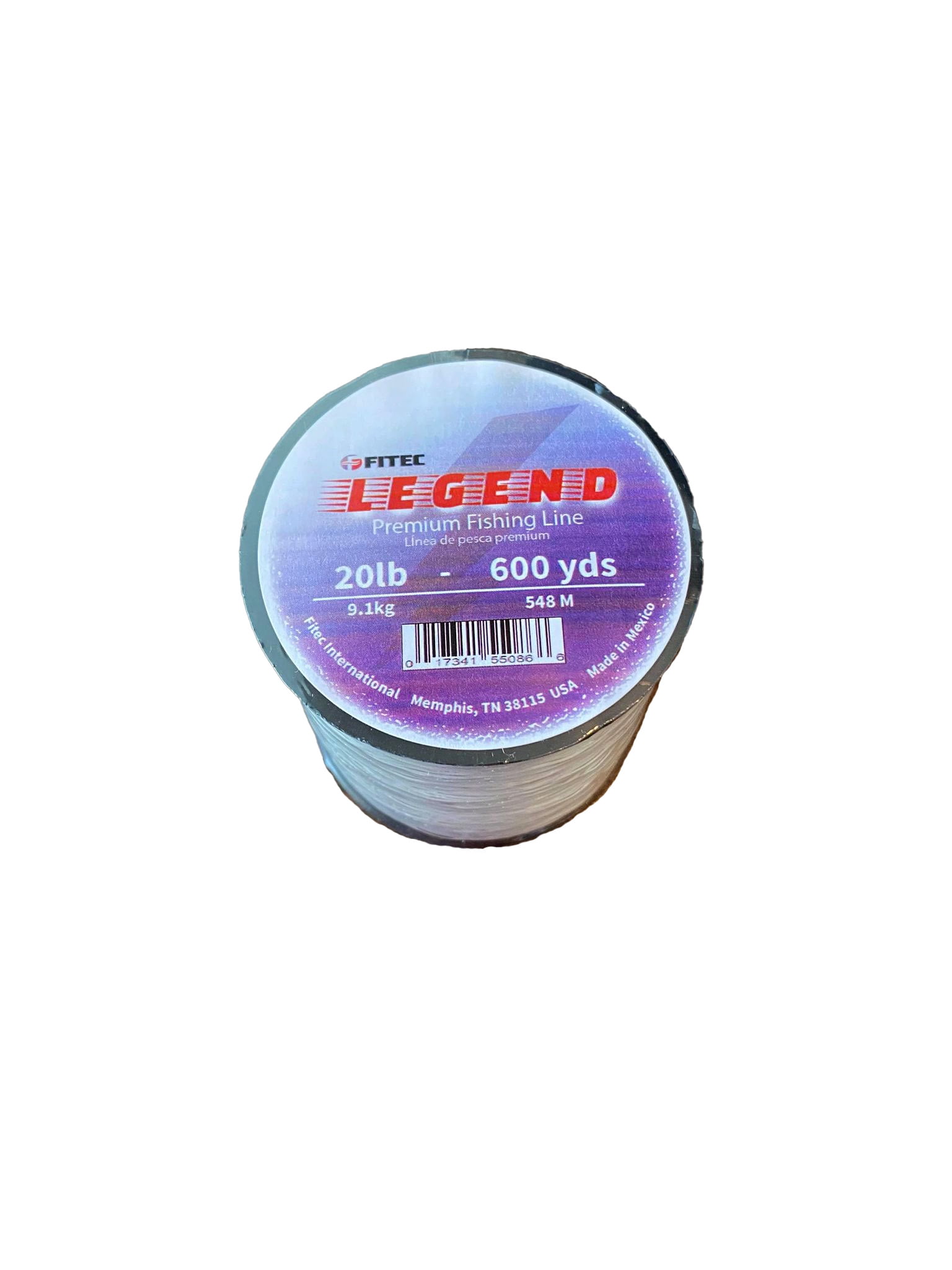 Legend 20 lb. Monofilament Premium Fishing Line, Clear, 600 yd