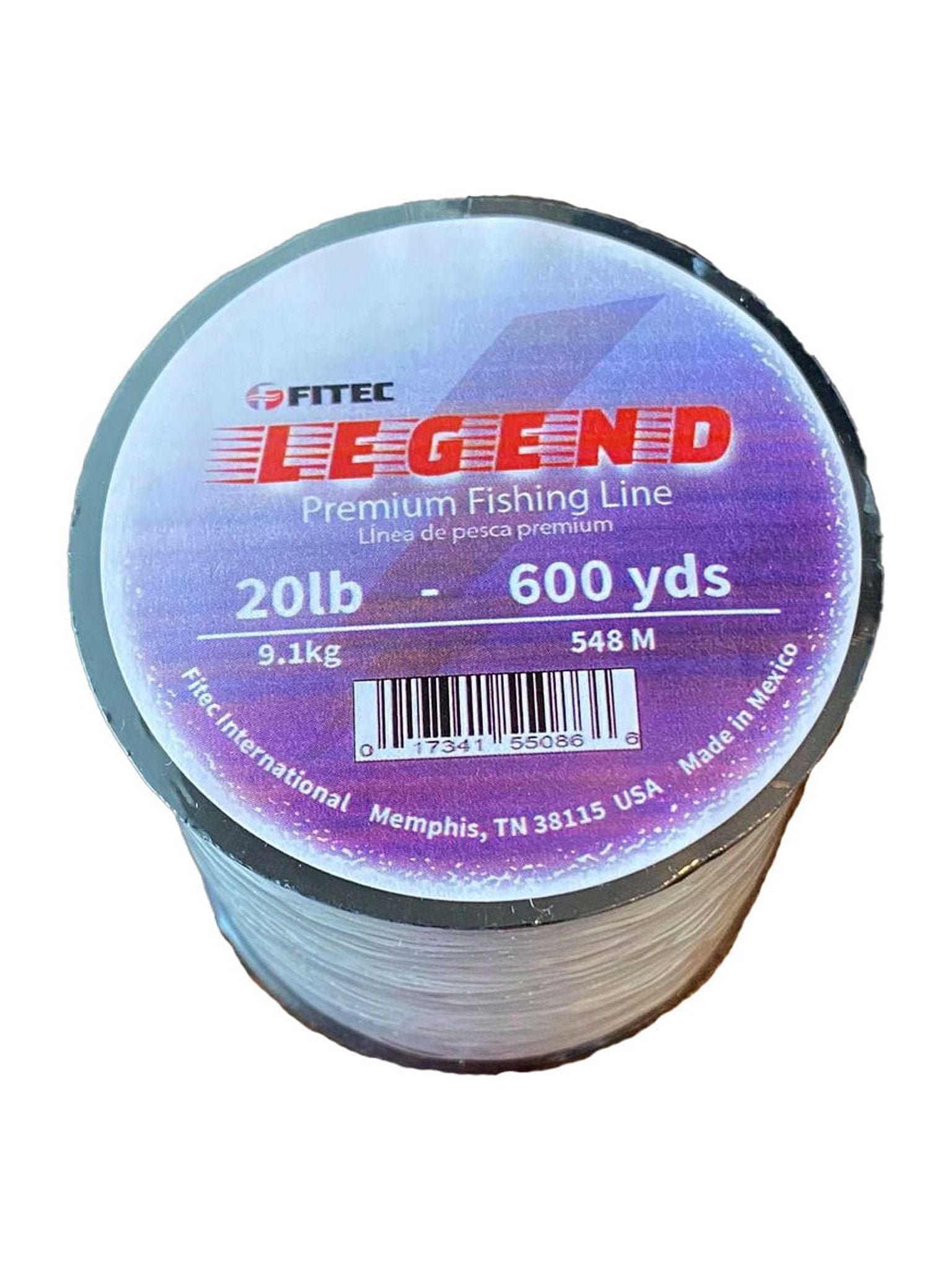 Legend 20 lb. Monofilament Premium Fishing Line, Clear, 600 yd