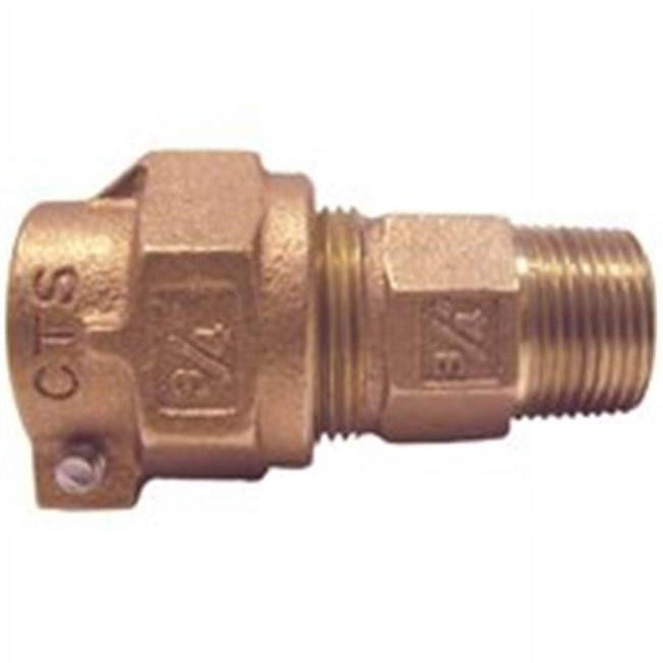 Legend Copper Water Service Coupling 3/4" x 1"