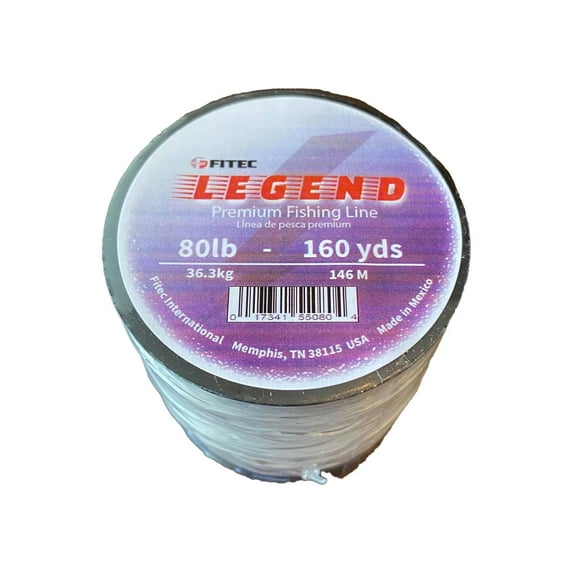 Legend 80 lb. Monofilament Premium Fishing Line, Clear, 160 yd.