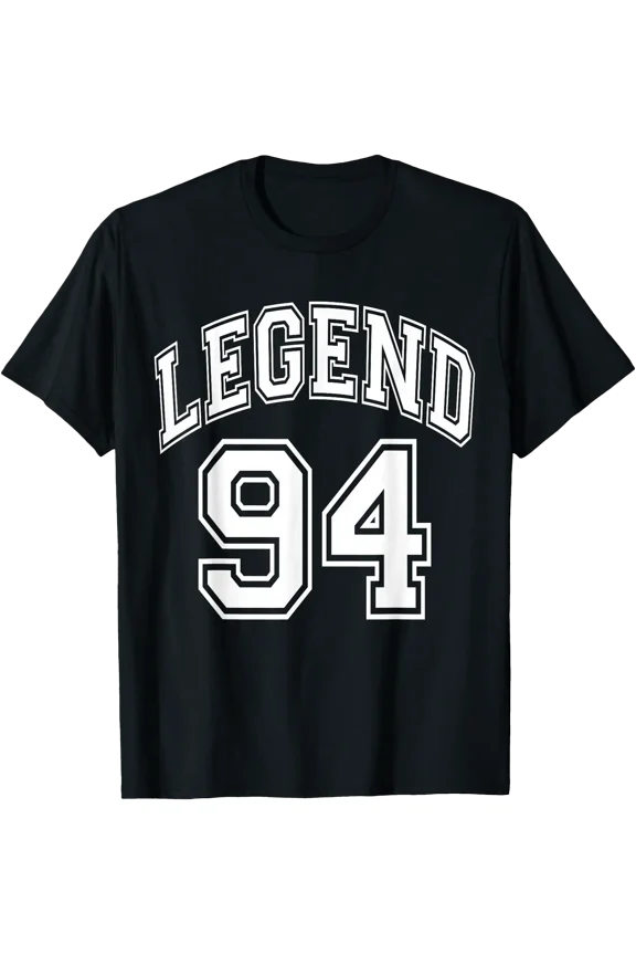 Legend 94 Number Varsity Team - 94th Birthday & 94 Years Old T-Shirt, Unisex T-Shirt