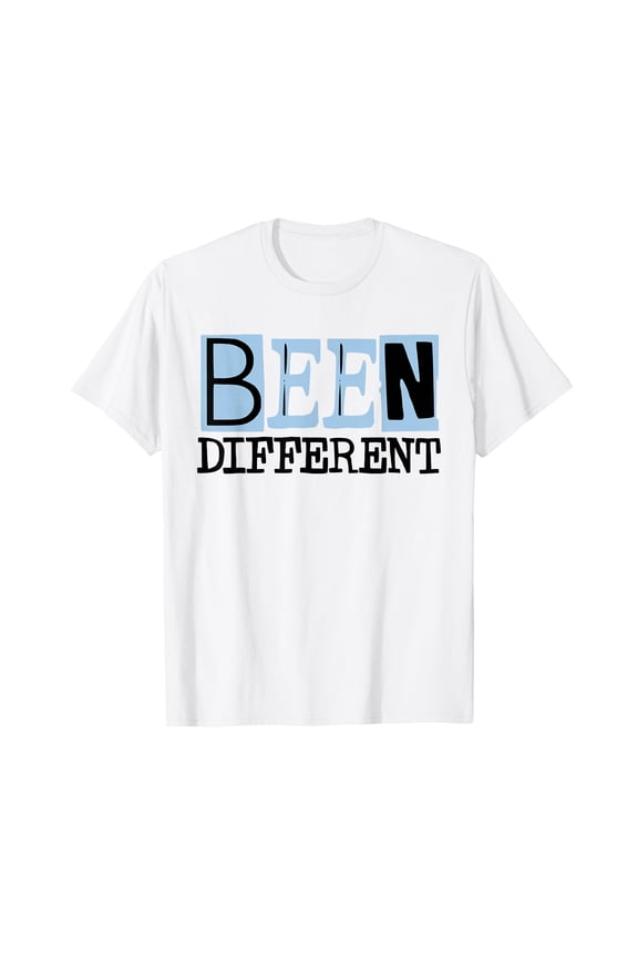 Legend Blue Black White Graphic T-Shirt for Men Women - Stylish 'BEEN DIFFERENT' Design