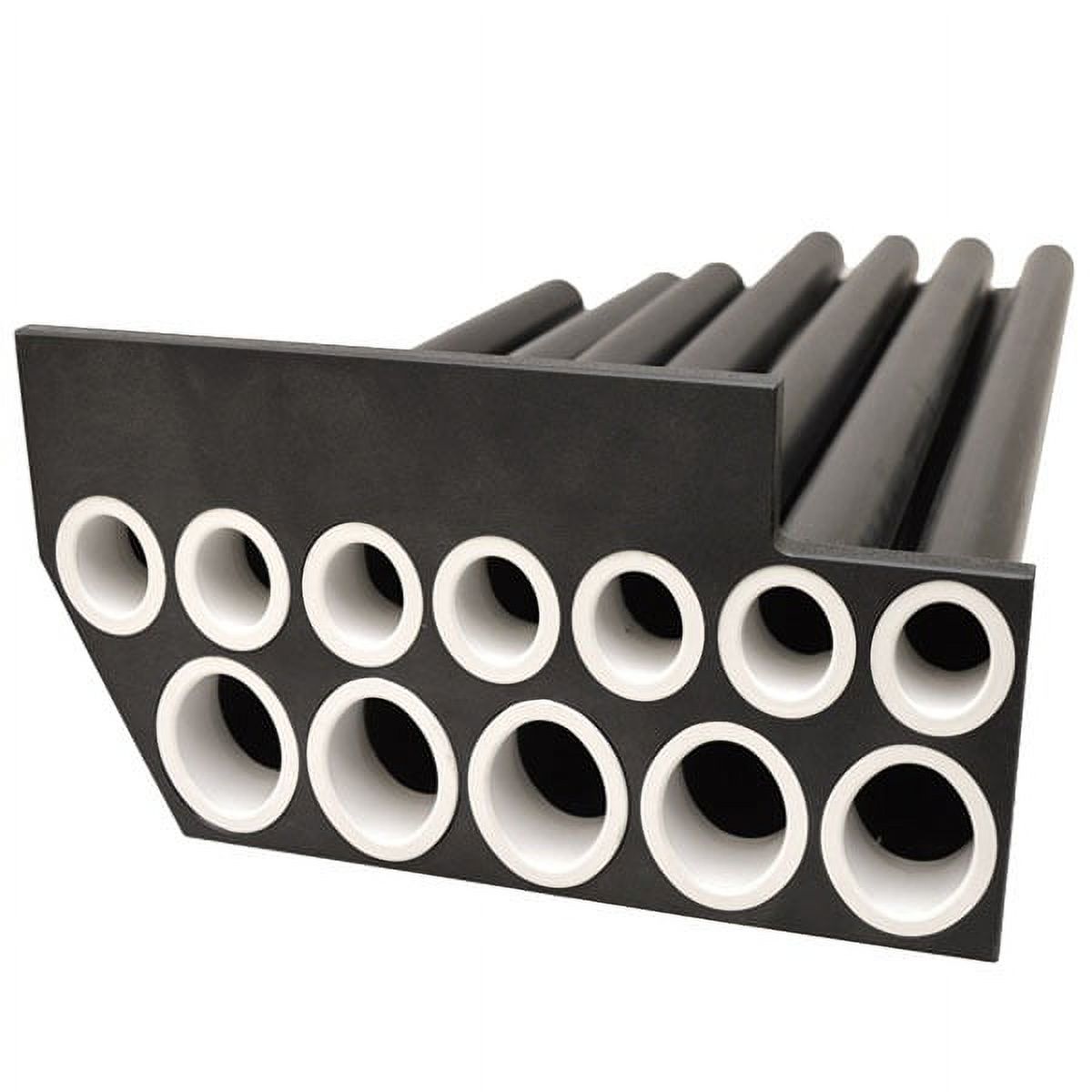 Legend Boat Rod Holder Organizer 12 Tube 13 x 7 1/8 Inch Black