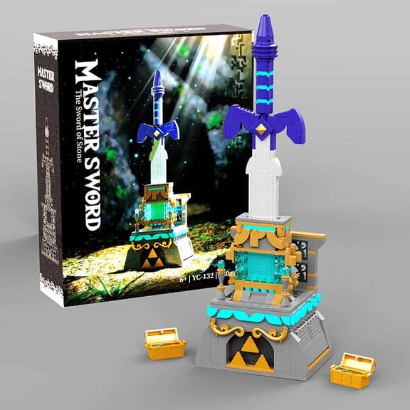 Legend Famous Games The Master Sword Luminous Parts Building Kit Building Block Micro Hyrule Castle Assembly Toys For Kids Gifts