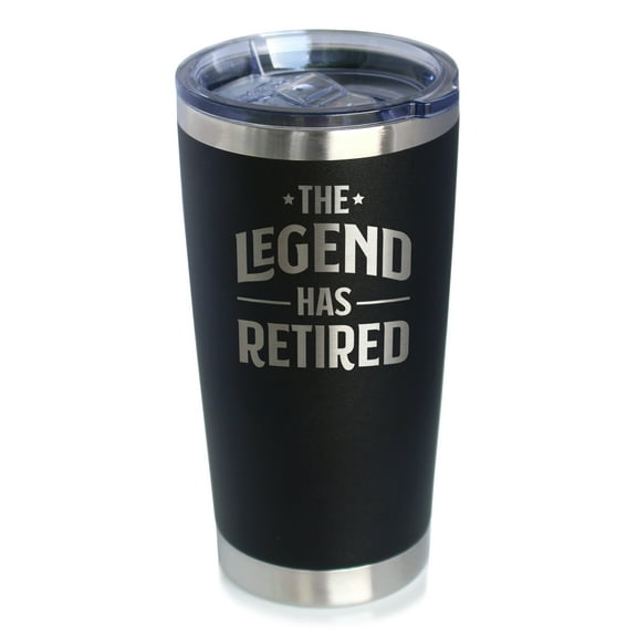 Bevvee Insulated Travel Tumbler 20 oz Legend Has Retired Retirement Gifts Tumblers