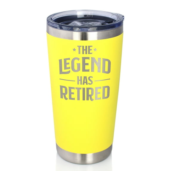 Bevvee Insulated Travel Tumbler 20 oz Legend Has Retired Retirement Gifts Tumblers