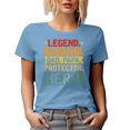 thumbnail image 1 of Legend, Husband, Dad, Papa, Protector, Hero, Father's Day or Dad's Birthday, Baby Blue T-Shirt, Small, 1 of 5