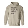 thumbnail image 1 of Legend. Husband. Daddy. Papa. Adult Hooded Sweatshirt, 1 of 3