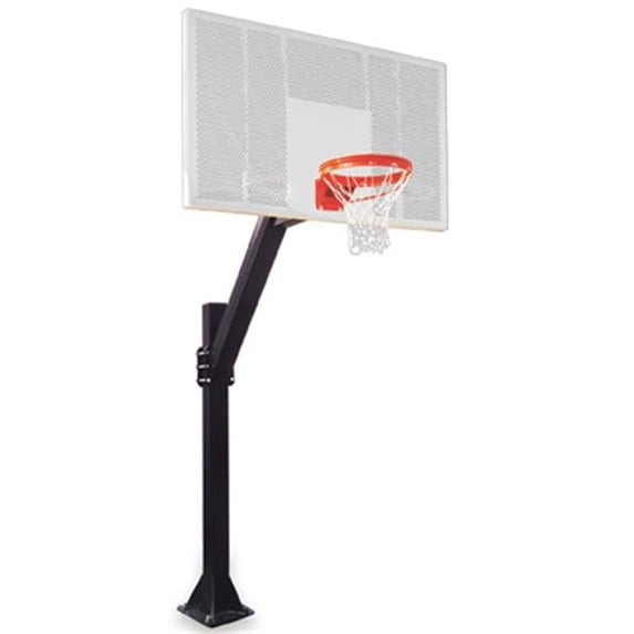 Legend Intensity-BP Steel-Aluminum In Ground Fixed Height Basketball System, Kelly Green