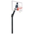 thumbnail image 1 of Legend Jr. Ultra Steel-Glass In Ground Fixed Height Basketball System, Gold, 1 of 1