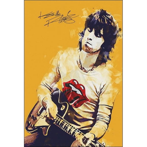 Legend Keith Richards vertical signature poster 11 x 17 Inch Poster