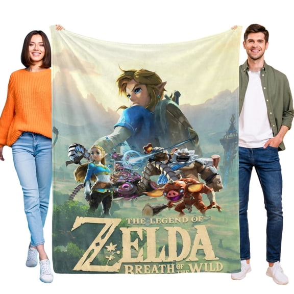 The Legend of Link Breath-Pilling Flannel Blanket Soft Lightweight Plush Fuzzy Cozy Luxury Blanket for Home and Kitchen Use Perfect for Kids and Adults.40"*60"(100cm*150cm)
