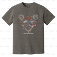 thumbnail image 1 of Legend Lives On Corvette Emblems C1-C7 Chevy Sports Car History Comfort Color T-Shirt Unisex, up to 4XL, 1 of 4