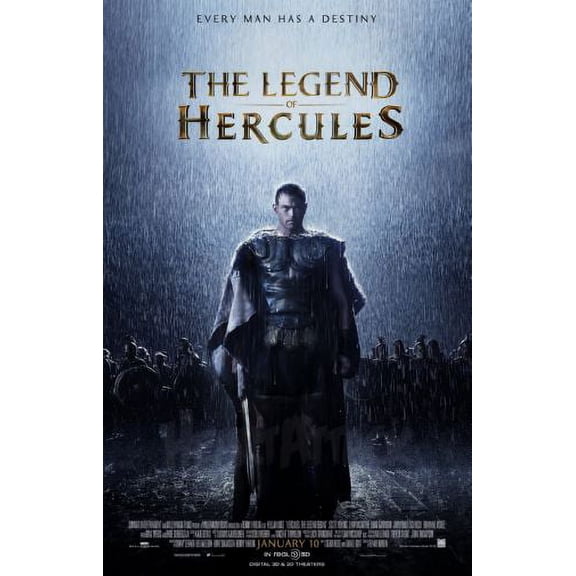 Legend Of Hercules Movie poster Metal Sign Art Print 8x12 Multi-Color Square Adults Posters