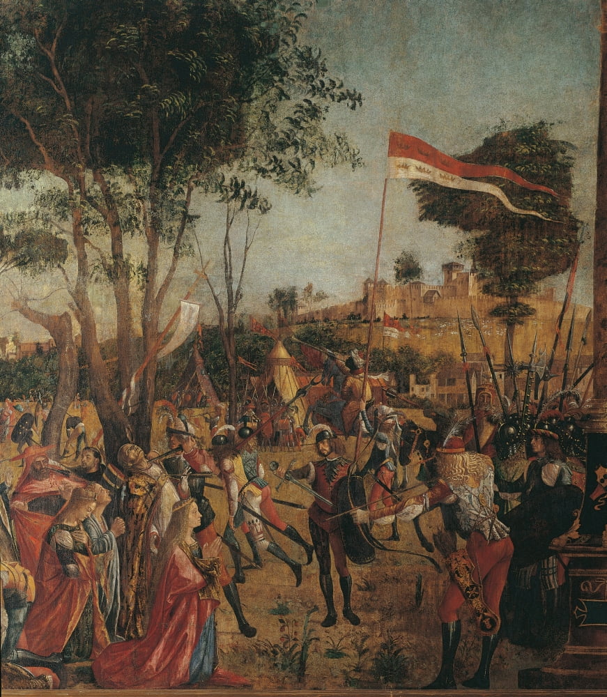 Legend Of St Ursula Martyrdom Of The Pilgrims And The Funeral Of Ursula Canvas Art - (24 x 36)