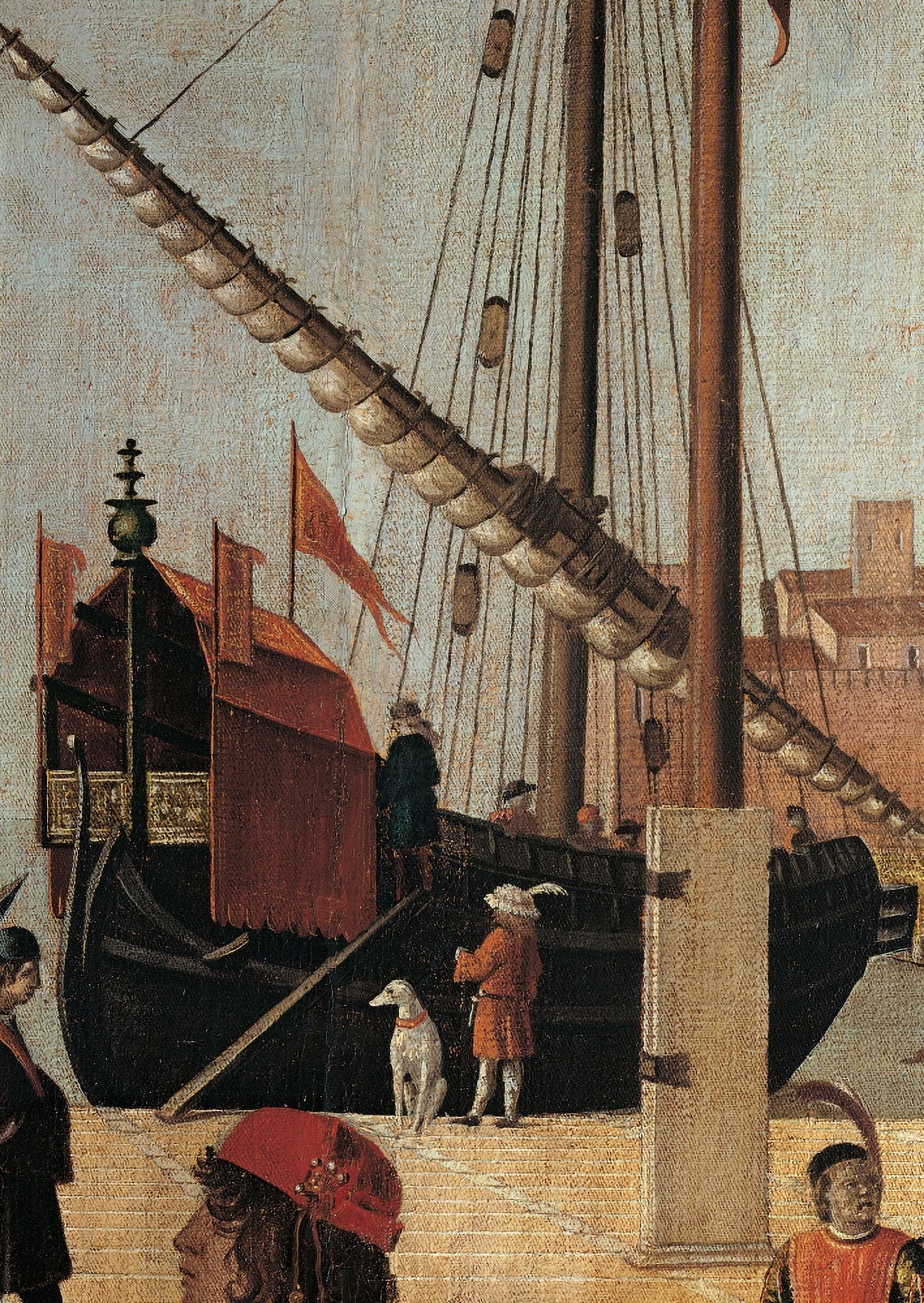 Legend Of St Ursula The Arrival Of The English Ambassadors (At The Court Of Brittany) Canvas Art - (24 x 36)