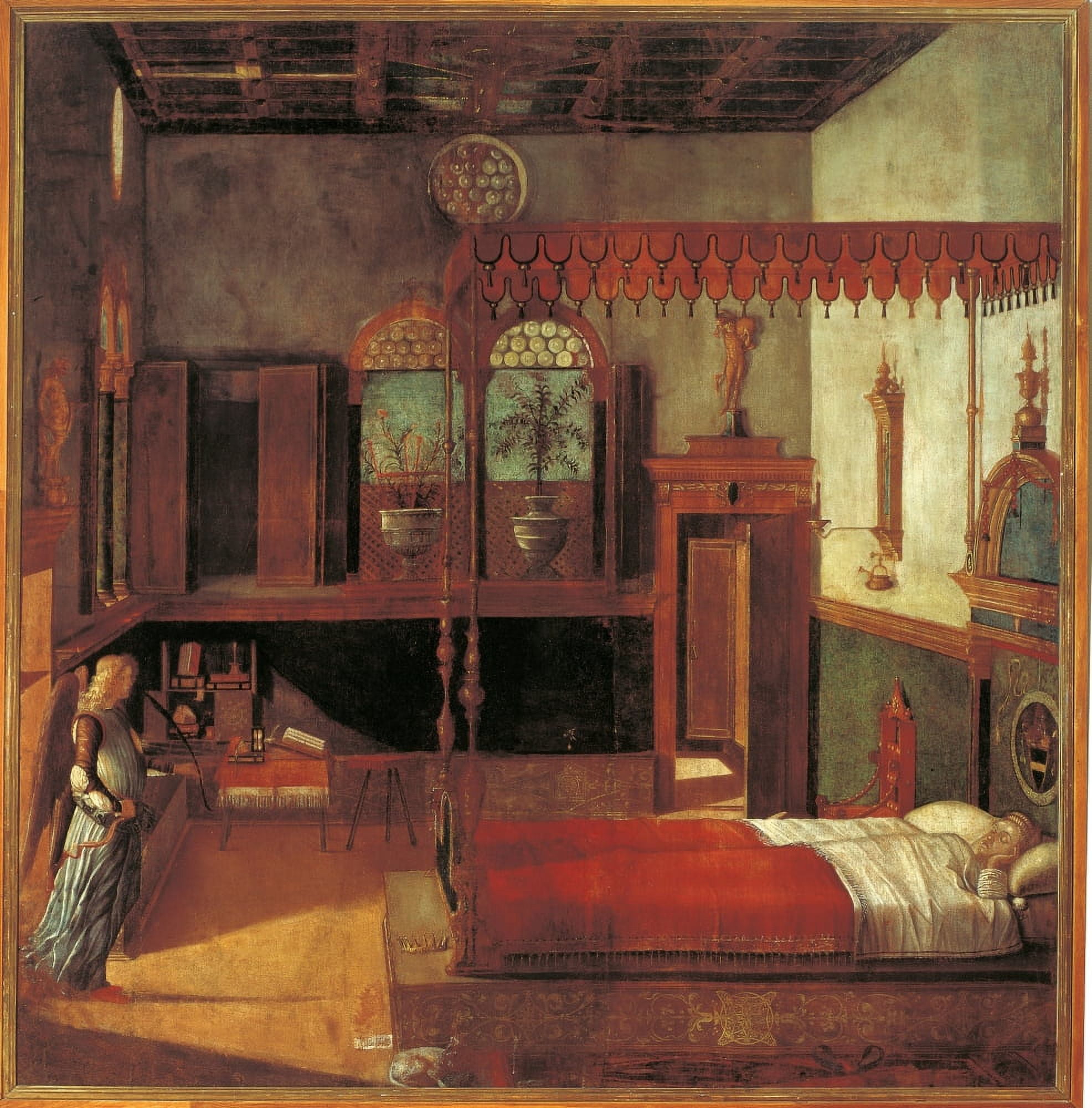 Legend Of St Ursula The Dream Of Ursula Canvas Art - (24 x 36)