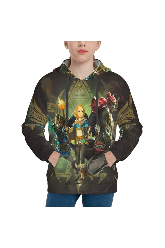 Legend Of The Zelda Youth Pullover Hoodie Loose Sweatshirt Long Sleeve Hooded Sweaters