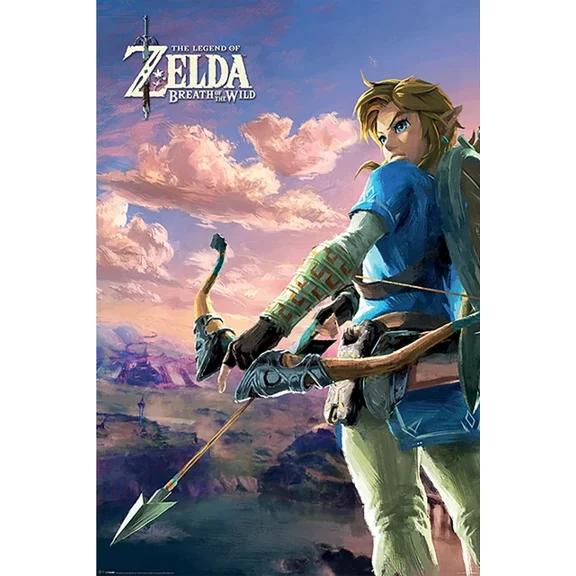Legend Of Zelda Breath Of The Wild Hyrule Poster, 8x12 UNFRAMED