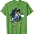thumbnail image 1 of Legend Of Zelda Breath Of The Wild Link Archer DTG Print Unisex T-Shirt,Lime Color,Size L, 1 of 5
