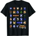 thumbnail image 1 of Legend Of Zelda Character Pixel Art Portrait Grid DTG Print Unisex T-Shirt,Black Color,Size 5-6T, 1 of 5