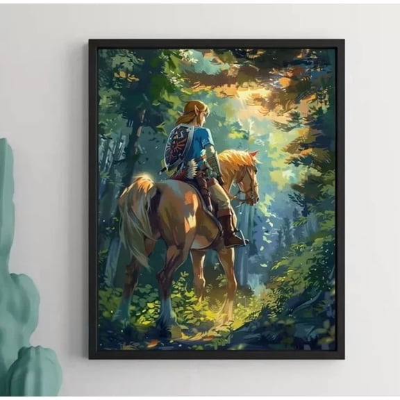 Legend Of Zelda Dragon Zelda Anime Poster Print Wall Art 1 POSTER Home Decor Vintage Art Print Haging Poster Cute Birthday Gift Wall Art