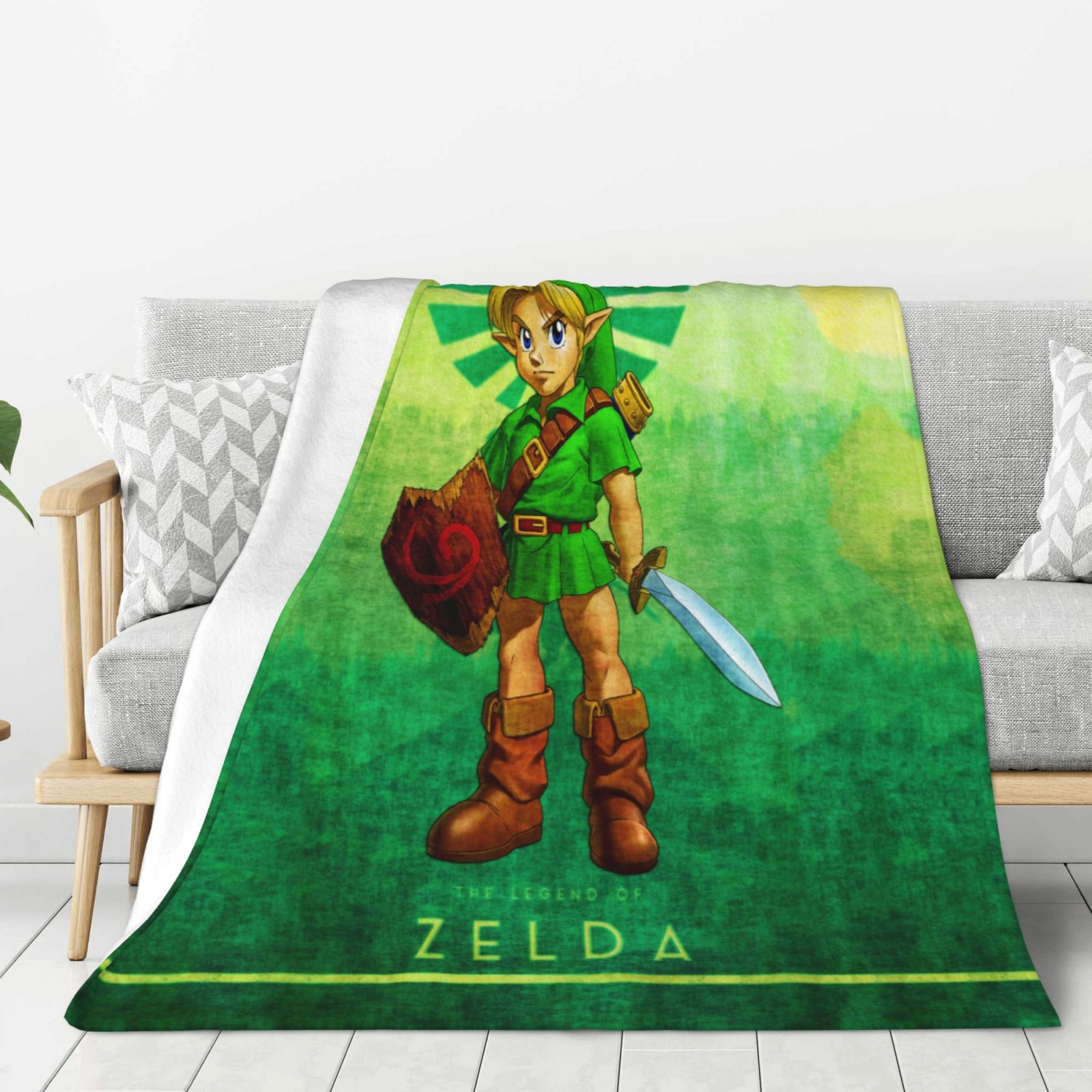 Legend Of Zelda Flannel Blanket 3d Printing Anime Throw Blanket Unisex