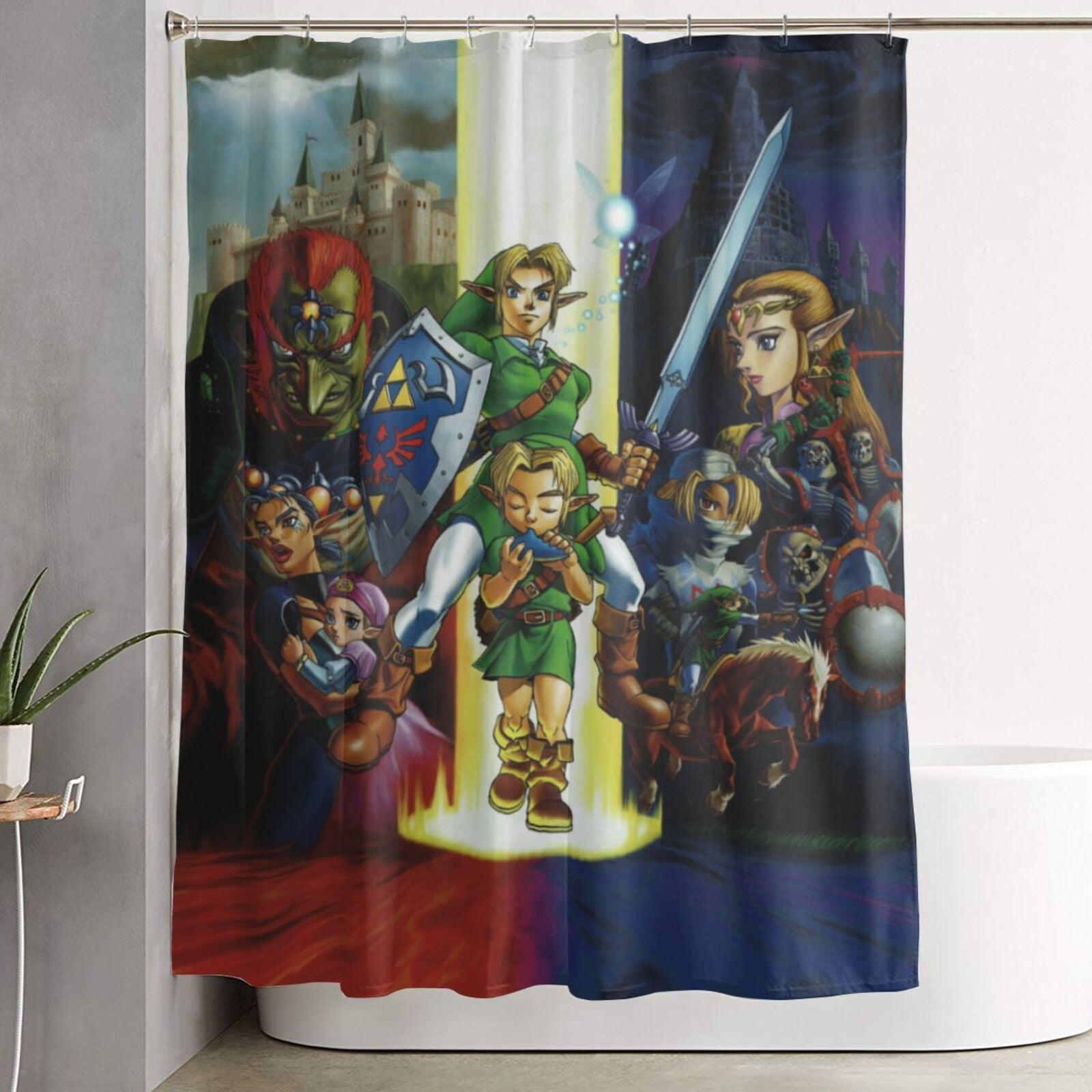 Legend Of Zelda Shower Curtain Cute Theme Shower Curtain Art Curtain