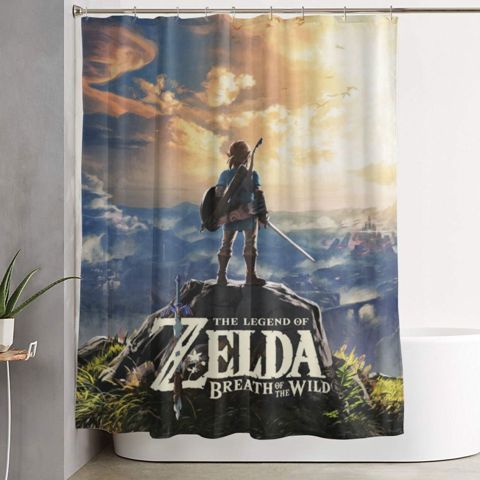 Legend Of Zelda Shower Curtain Cute Theme Shower Curtain Art Curtain