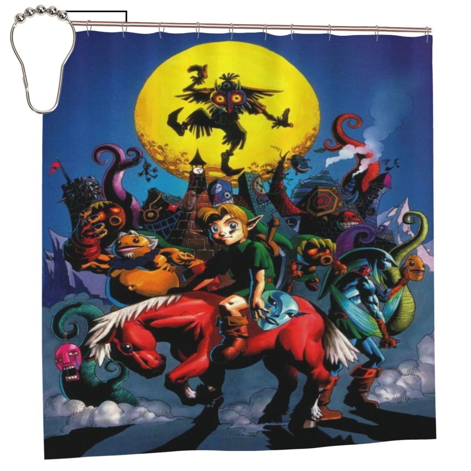 Legend Of Zelda Shower Curtain Waterproof Cartoon Anime Shower Curtains