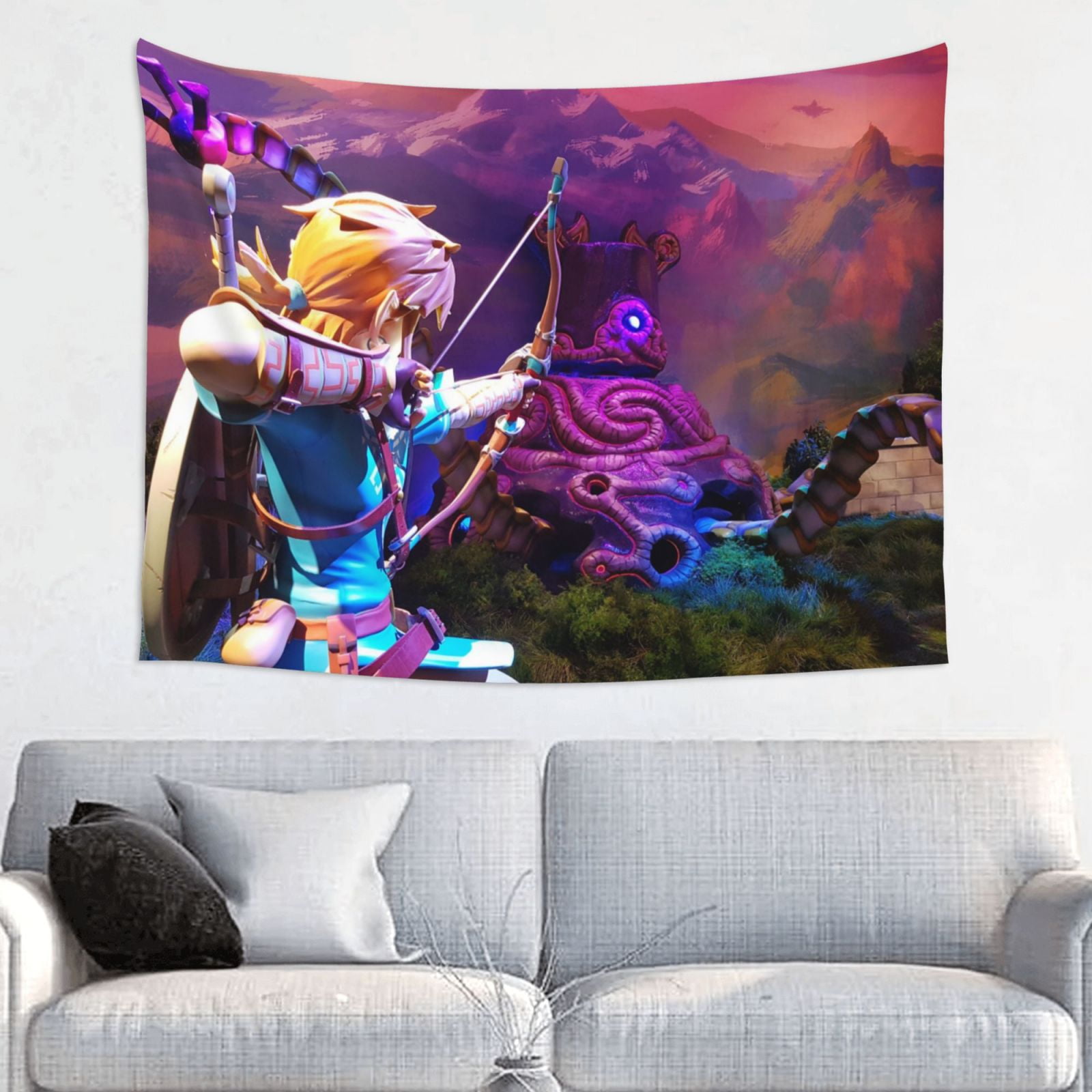 Legend Of Zelda Wall Tapestry Cartoon Poster for Bedroom Aesthetics ...