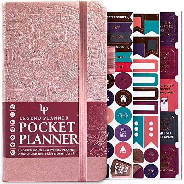Legend Planner Pocket â€“ Small Undated Monthly & Weekly Goal