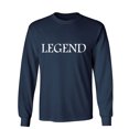 thumbnail image 1 of Legend Sarcastic Humor Novelty Men's Long Sleeve Shirts, 1 of 3