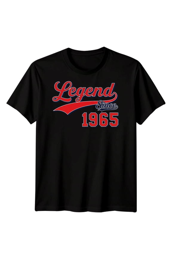 Legend Since 1965 61st Birthday Gift Mens T-Shirt Retro Milestone
