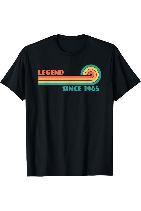 Legend Since 1965 Text Design Typography T-Shirt