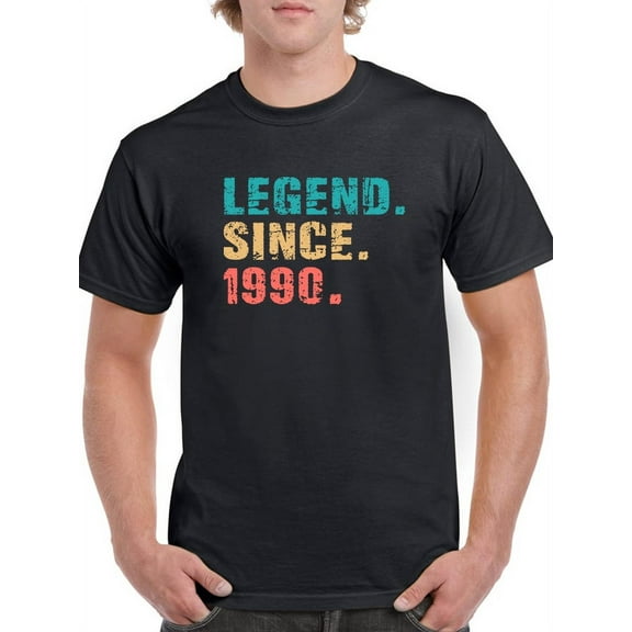 Legend Since 1990 Men T-Shirt, Male Large